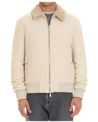 Eleventy - Wool Bomber Jacket - Lyst