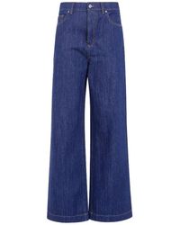 P.A.R.O.S.H. - Jeans ,Blauw ,Denim Flared Jeans - Lyst