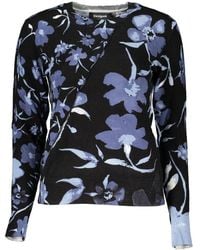 Desigual - Chic Contrasting Crew Neck Sweater - Lyst