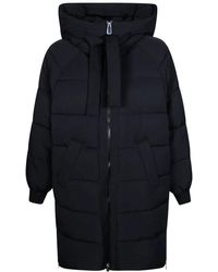 Pinko - Jassen ,Zwart ,Leer Dalia Imbottito Tela Tecnica - Lyst