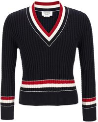 Thom Browne - V-Neck Knitwear - Lyst