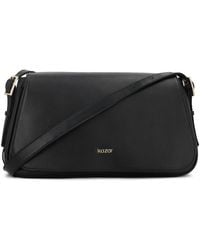 Kazar - Schwarze Lederhandtasche Mit Klappe Und Verstellbarem Riemen - Lyst