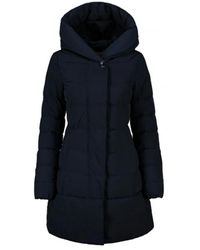 Woolrich - Cappotto imbottito urban touch blu - Lyst