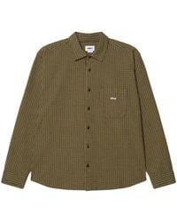 Obey - Overhemden ,Groen ,Katoen Oversized Katoenen Shirt Met Camo - Lyst
