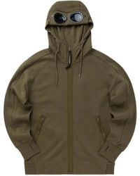 C.P. Company - Diagonal Raised Fleece Goggle Sweatshirt - Lyst