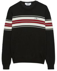 MSGM - Round-Neck Knitwear - Lyst