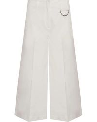Beatrice B. - Wijde Pijpen Broek Met Metalen Detail - Lyst