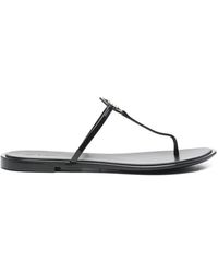 Tory Burch - Jelly Zehentalstegsandalen Mit Logo-Detail - Lyst