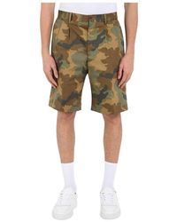 Tagliatore - Bermuda-Camo Aus Baumwolle - Lyst