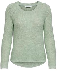 ONLY - Truien & Vesten ,Groen ,Gebreide Pullover Sweater - Lyst