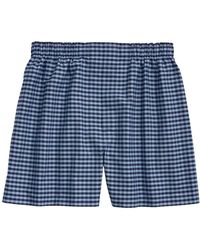 Brooks Brothers - Boxer in cotone blu in tessuto oxford - Lyst