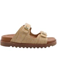 Lola Cruz - Zilver Sliders - Lyst