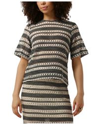 Object - Schwarzes Gehäkeltes Muster Top - Lyst