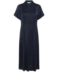 Part Two - Kleedjes ,Blauw ,Elegante Overhemdjurk After Midnight - Lyst