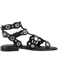Ash - Schoenen ,Zwart ,Stijlvolle Platte Sandalen Voor Vrouwen - Lyst