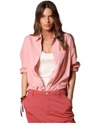 Mason's - Elegante Rosa Popeline Damenbluse - Lyst