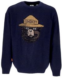 Element - Truien & Vesten ,Blauw ,Wol Jacquard Sweater Smokey Bear Eclipse - Lyst