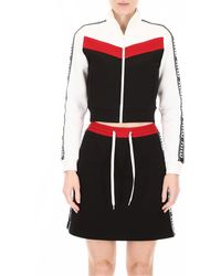 Miu Miu Track Jacket With Logo - Zwart