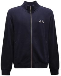 Sun 68 - Track Zip Basic Fleece - Lyst
