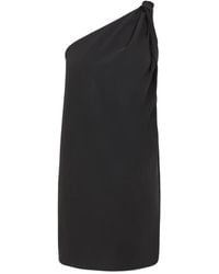 P.A.R.O.S.H. - P.A.R.O..H. ,Kleedjes ,Zwart ,Leer One Shoulder Dress Panty 25 - Lyst