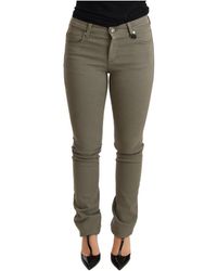 Ermanno Scervino - Jeans di cotone sottili magri per pantalone magro a basso contenuto di bassa vita di ermanno sciarcia - Lyst