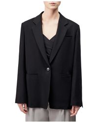 DRYKORN - Jassen ,Zwart ,Polyester Mowtie N Blazer - Lyst