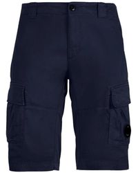 C.P. Company - Stretch Sateen Lens Taschen Shorts - Lyst