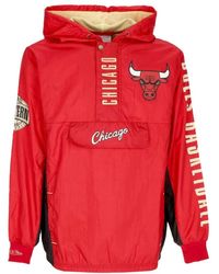 Mitchell & Ness - Fitness ,Rood ,Polyester Chicago Bulls Windbreaker Jas - Lyst