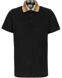 Burberry - Polo Met Ruitjeskraag - Lyst