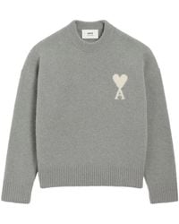 Ami Paris - Round-Neck Knitwear - Lyst