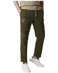 White Sand - Slim-Fit Trousers - Lyst