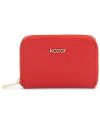 Kazar - Accessoires ,Rood ,Leer Esmerlin Compact Wallet - Lyst