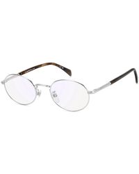 David Beckham - Zilver Havana Blauwe Spiegel Zonnebril Monturen - Lyst