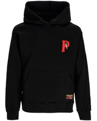 Propaganda - Schwarzer Crime Hoodie Mit Kängurutasche - Lyst