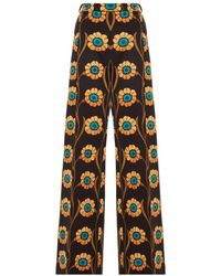 La DoubleJ - Broek Met Bloemenprint - Lyst