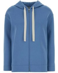 Max Mara - Hoodies & Sweatvesten ,Blauw ,Smmdoria Zip-Through - Lyst