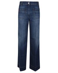 Victoria Beckham - Jeans > wide jeans - Lyst