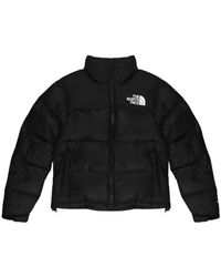 The North Face - Fitness ,Zwart ,Nylon 1996 Retro Nuptse Jacket - Lyst