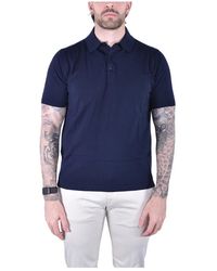Kangra - Tops ,Blauw ,Katoen Polo Van Katoen Met Korte Mouwen - Lyst
