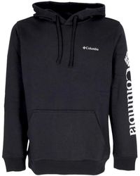 Columbia - Hoodies & Sweatvesten ,Zwart ,Katoen Zwarte Trek Hoodie Met Zonbescherming - Lyst