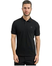 HUGO - Tops ,Zwart ,Katoen Boss T-Shirts En Poloshirts - Lyst