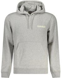 Napapijri - Hoodies & Sweatvesten ,Grijs ,Kleding - Lyst
