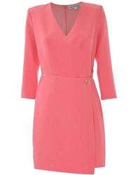 Kocca - Elegantes Etuikleid Mit Asymmetrischem Rock - Lyst