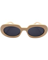 Celine - Mutige 3 punkte oval sonnenbrille - Lyst
