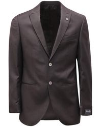 L.B.M. 1911 - L.B. 1911, ,Jassen ,Zwart ,Italiaans Pak Met Gilet En Flirt - Lyst