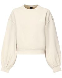 Pinko - Hoodies & Sweatvesten ,Katoen Katoenen Trui, Relaxte Pasvorm, Lange Mouwen - Lyst