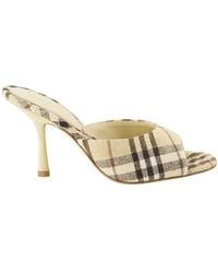 Burberry - Heeled Mules - Lyst
