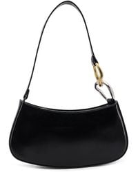 STAUD - Schwarze Lederschultertasche Mit Reißverschluss - Lyst