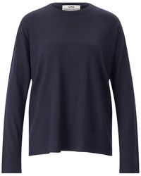SMINFINITY - Truien & Vesten ,Blauw ,Wol Rondgebreide Kleding - Lyst