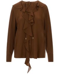 Max Mara - Overhemden ,Bruin ,Blouses - Lyst